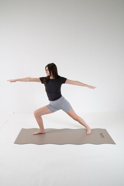 Tapis de pilates ondulé Beige