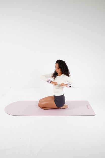 Tapis de Pilates Grip rose arrondi