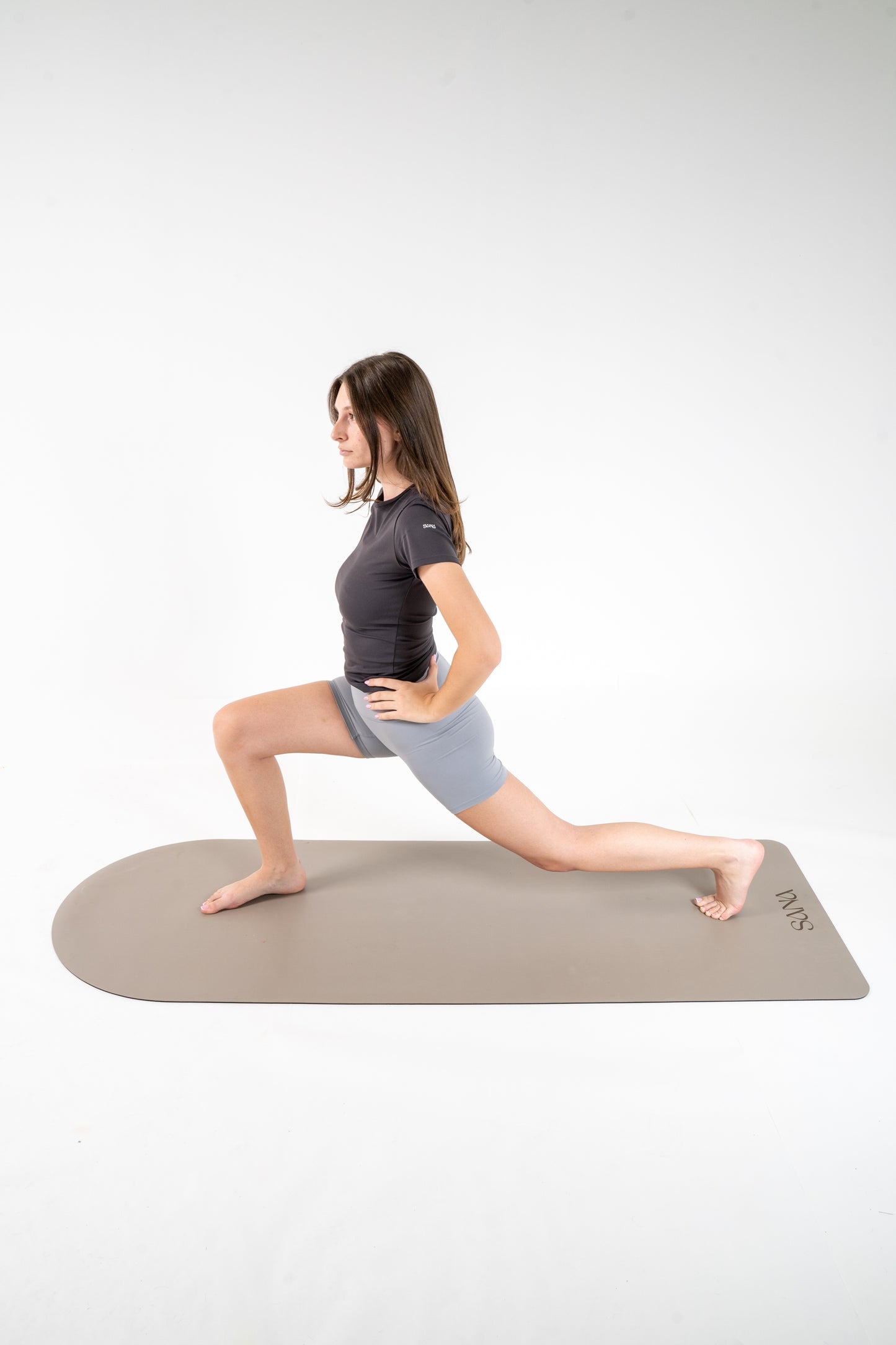 Tapis de Pilates Grip arrondi beige