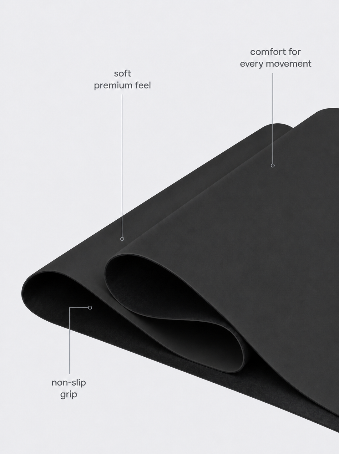 Tapis de Pilates Grip arrondi