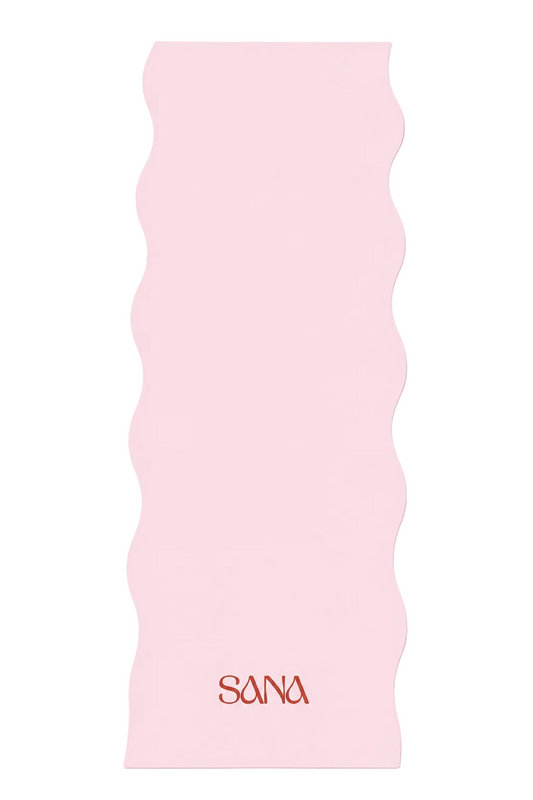 Gewellte Pilates-Matte Rosa